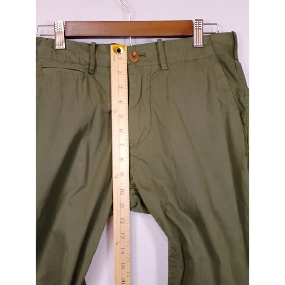 Military Utility Banana Republic Mens 30/30 Olive Green Vintage Straight Chinos